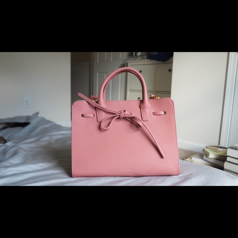 Mansur Gavriel Tumbled Leather Sun Bag